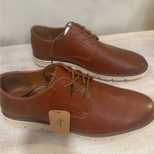 Genuine Leather Tan Boat Shoes for Men